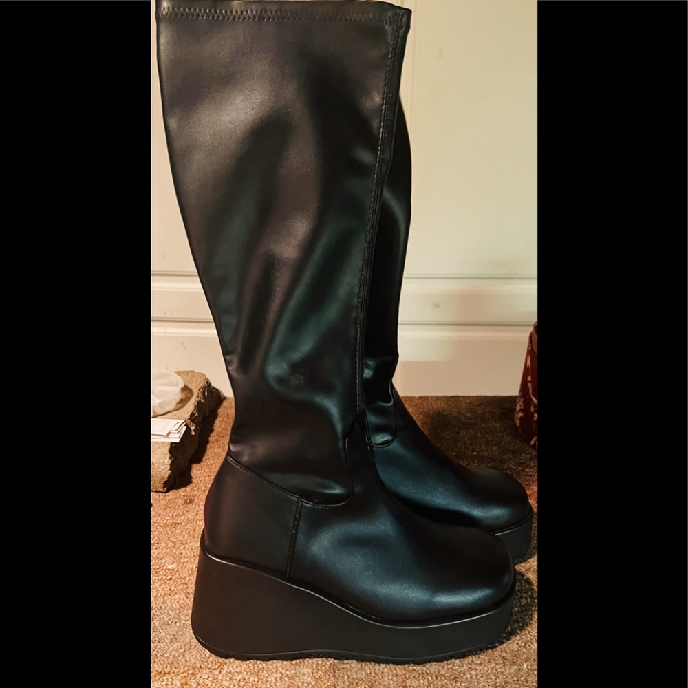 Steve Madden platform knee high boots
